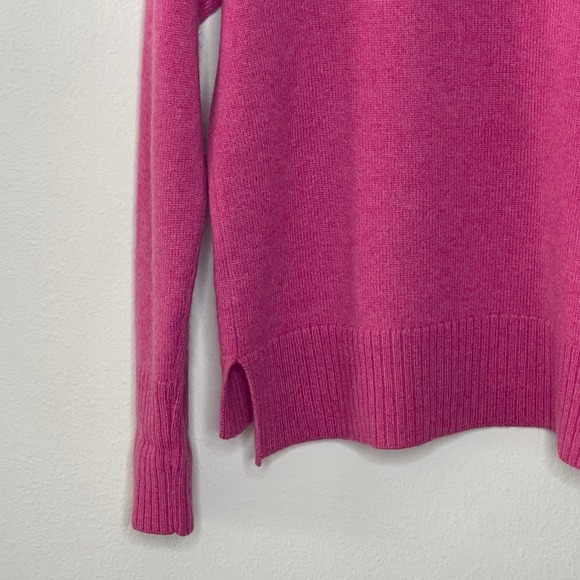 J McLaughlin 100% Cashmere Fuchsia Pink Turtleneck Sweater  Tunic Size XS - Picture 9 of 9